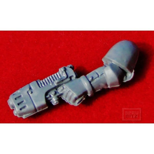 Space Marine Assault Squad left arm with Plasma Pistol