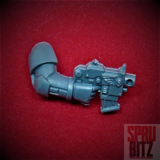 Space Marine Assault Squad right arm Bolt Pistol winged skull  (2014)