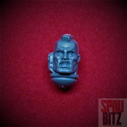 Space Marine Assault Squad Sergeant Captain Bare Head (Mohican)
