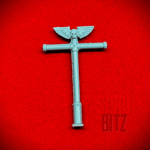 Space Marine Banner Standard Pole Aquila Skull