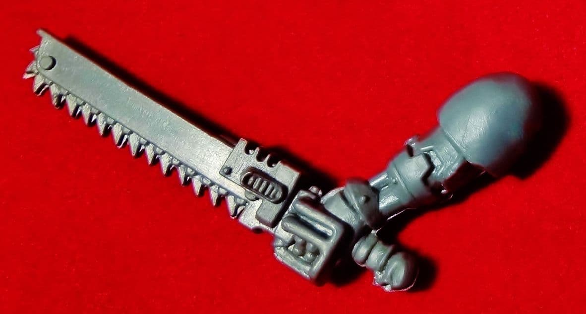 Space Marine Commander left arm Cyborg Chainsword