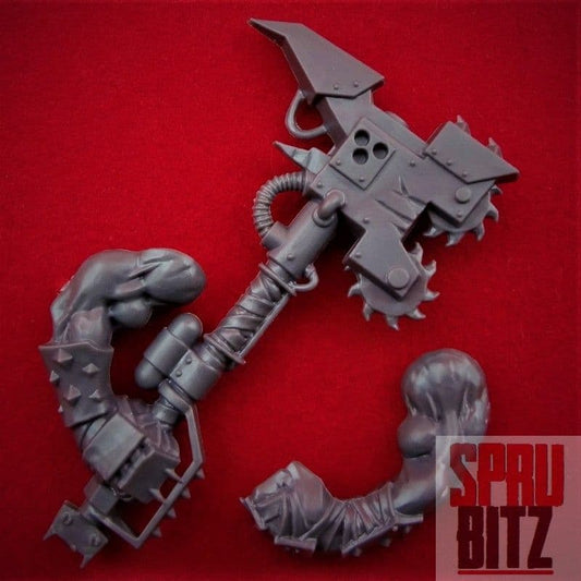 Space Ork Nobz Big Choppa (C)