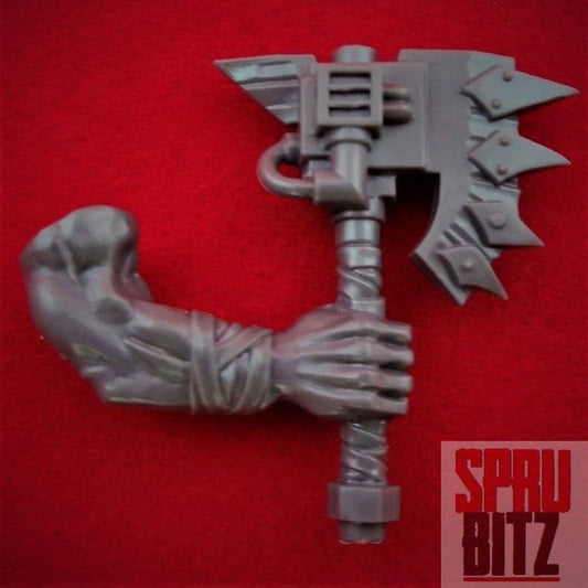 Space Ork Nobz Right Arm Choppa (B)