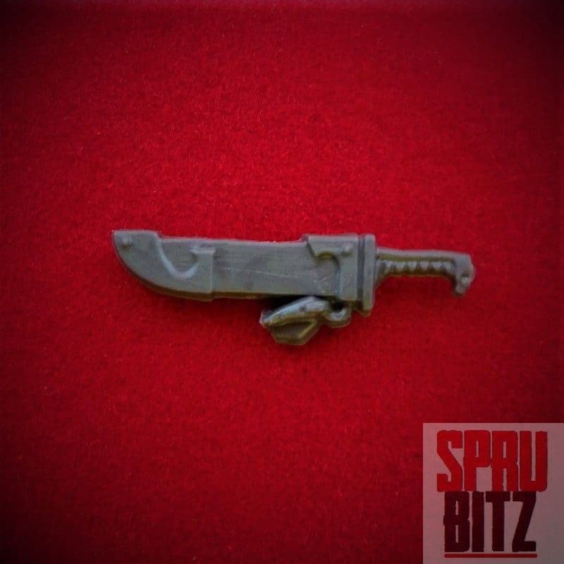 Space Wolf Wolves Combat Knife sheathed (A)