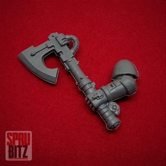 Space Wolves Blood Claws Power Axe left arm