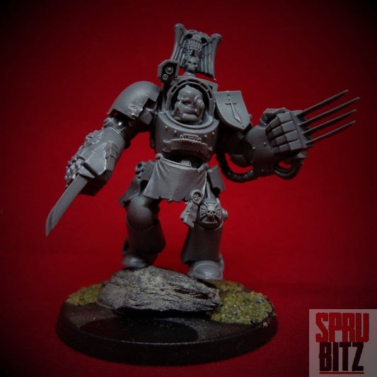 Terminator Sergeant on Rock Ready to Paint