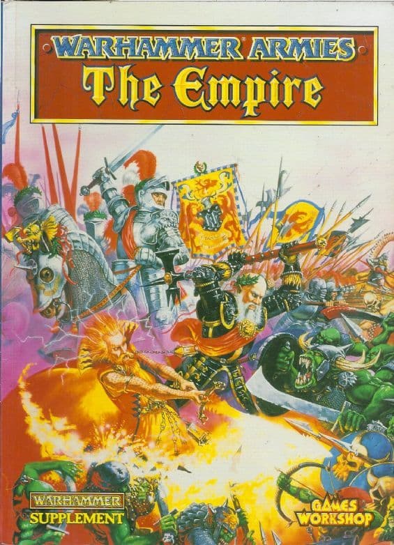 The Empire Warhammer Armies Rule Book rulebook (1992) A4 paperback