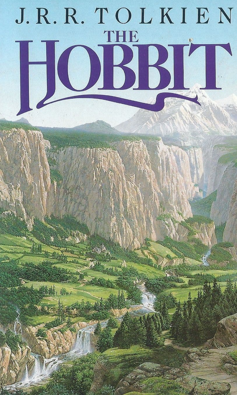 The Hobbit by JRR Tolkien Unwin paperback book (1989)